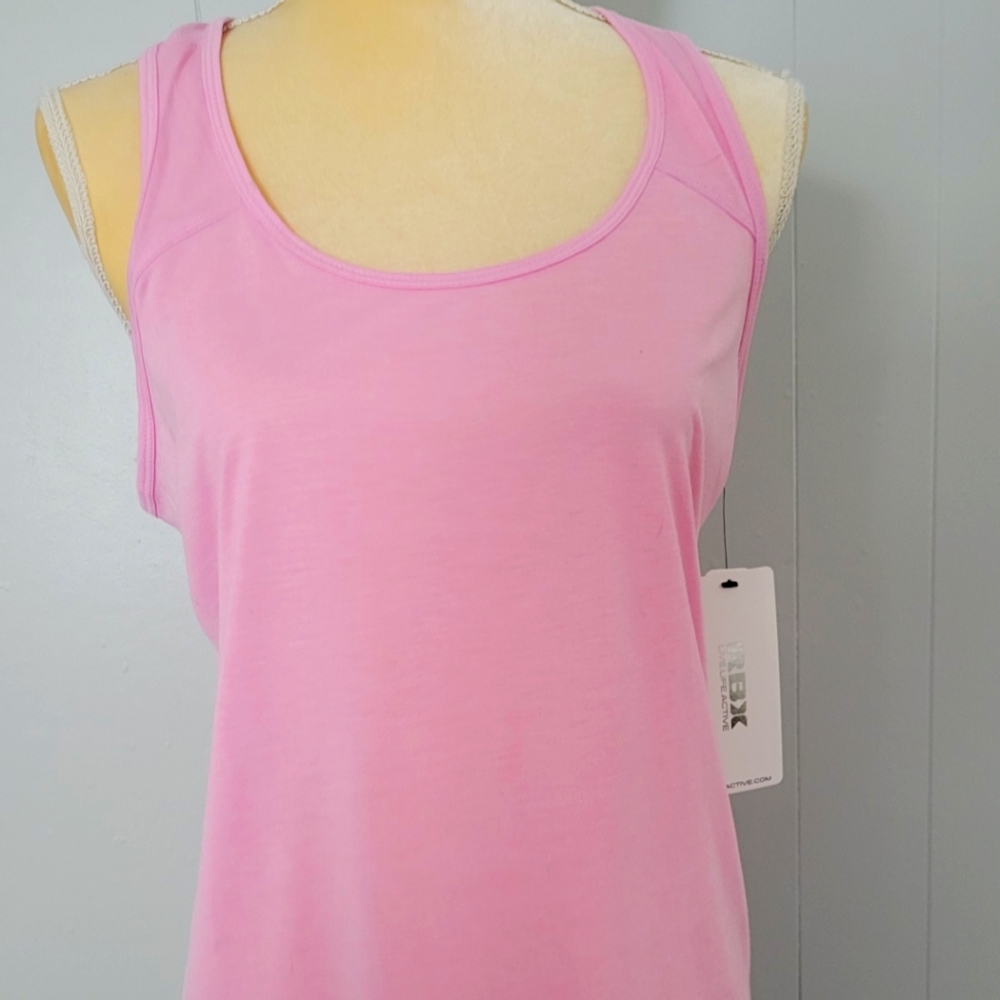 Pink Sleeveless Reebok Workout Shirt NWT